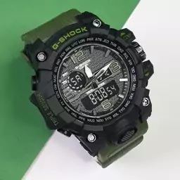 ساعت مچی مردانه طرح جی شاک با حاشیه سبز g shock 