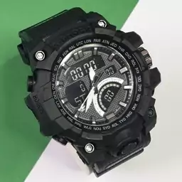 ساعت مچی مردانه طرح جی شاک عقربه ها سفید g shock 