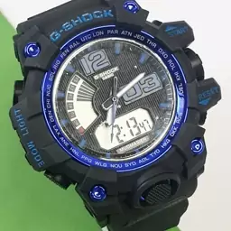 ساعت مچی مردانه طرح جی شاک با حاشیه آبی g shock 