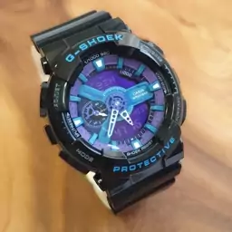 ساعت مچی مردانه کاسیو جی شاک مشکی صفحه آبی Casio G-Shock 