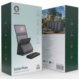 پاوربانک خورشیدی 20 وات 10000 گرین GNSLRM10KPB