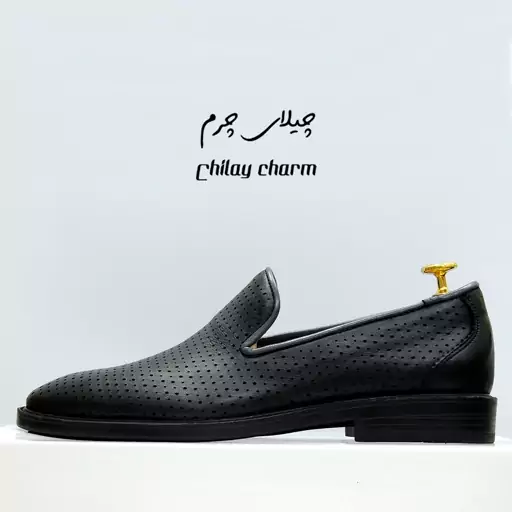 کفش کالج کلاسیک مردانه چرم طبیعی  تابستانی کد 01 چیلای چرم  ( chilay charm )