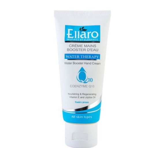 کرم دست آبرسان و تقویت کننده حاوی کوآنزیم Q10 الاروEllaro water booster hand cream With Q10