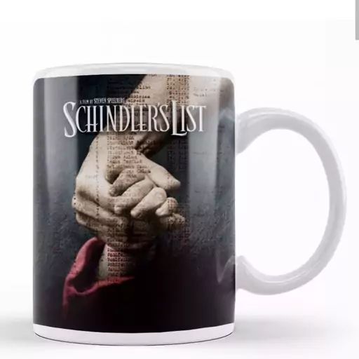 ماگ سرامیکی طرح سینمایی فهرست شیندلر Schindlers list