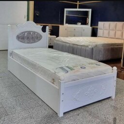 تخت خواب یک نفره مدل یکتا سایز 90x200 بدون کشو بدون تشک(هزینه ارسال به عهده مشتری می باشد)