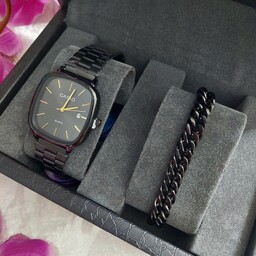 ساعت مردانه کاسیو Casio مشکی همراه دستبند