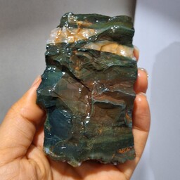 سنگ راف جاسپر سبز بسیار خاص و خوش رنگ صد در صد طبیعی کد 18823