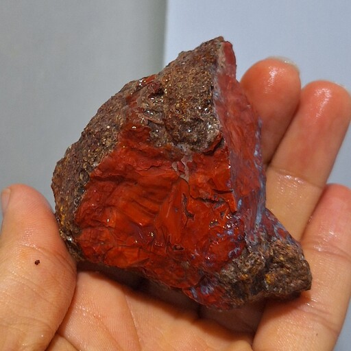 سنگ راف جاسپر سرخ یا جاسپر قرمز صد در صد طبیعی کد 18883