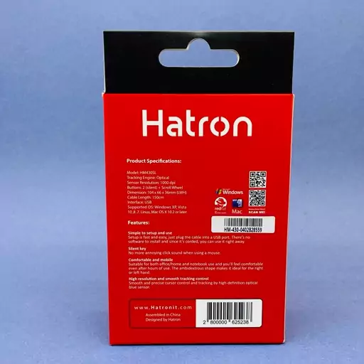 موس سیم دار هترون مدل HATRON HM430SL MOUSE