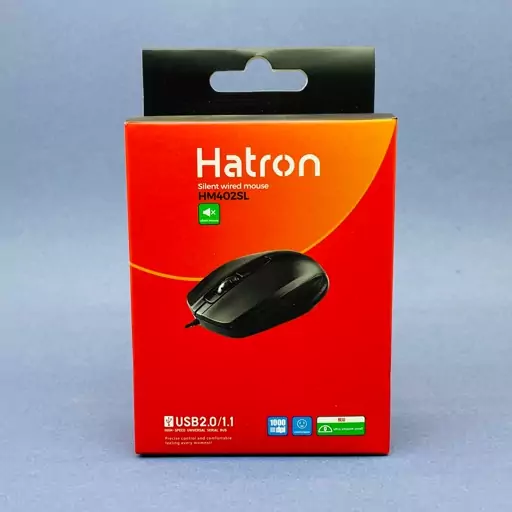 ماوس هترون سیم دار مدل HATRON HM402SL MOUSE