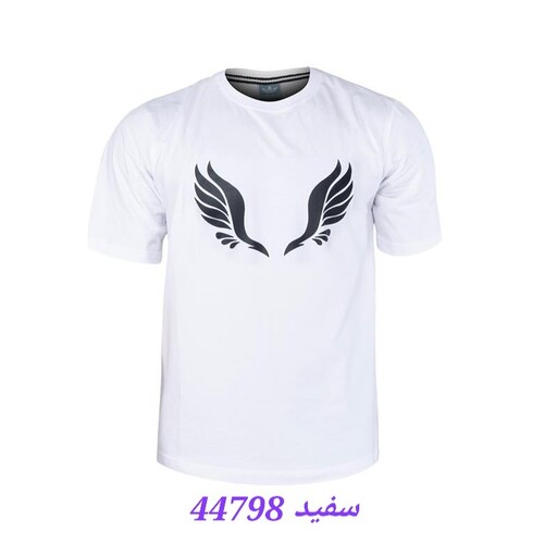 تیشرت یقه گرد مردانه  سایز L، XL، XXL، XXXL جنس پنبه طرح پارچه ساده رنگ مشکی 44794 کرم 44795 خردلی 44796 