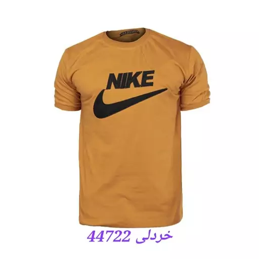 تیشرت یقه گرد مردانه  سایز L، XL، XXL، XXXL جنس پنبه رنگ خردلی 44722 طوسی تیره 44723 کرم 44724 مشکی 44725 سفید 44726 