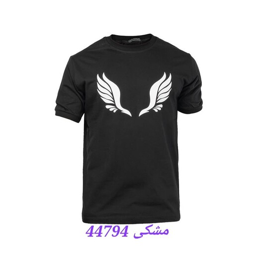 تیشرت یقه گرد مردانه  سایز L، XL، XXL، XXXL جنس پنبه طرح پارچه ساده رنگ مشکی 44794 کرم 44795 خردلی 44796 