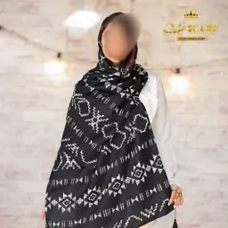 شال سیا اسکارف جذاب  منگوله دار بسته 12تایی 