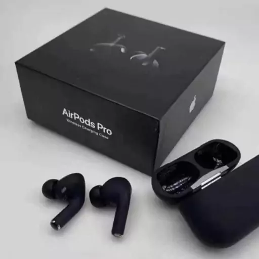 ایرپاد های کپی اپل مدل  Airpods pro2 مشکی 2024 بهترین کیفیت موجود بازار سفارش آمریکا بدنه سیلیکونی 