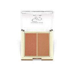 پالت رژ گونه دو رنگ گلدن رز مدل ICONIC DUO شماره 03 رنگ Rosy Bronze