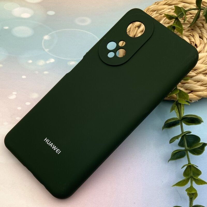 قاب گوشی Honor X7 4G آنر سیلیکونی پاک کنی اورجینال داخل پارچه ای محافظ لنز دار رنگ سبز یشمی کد 46715