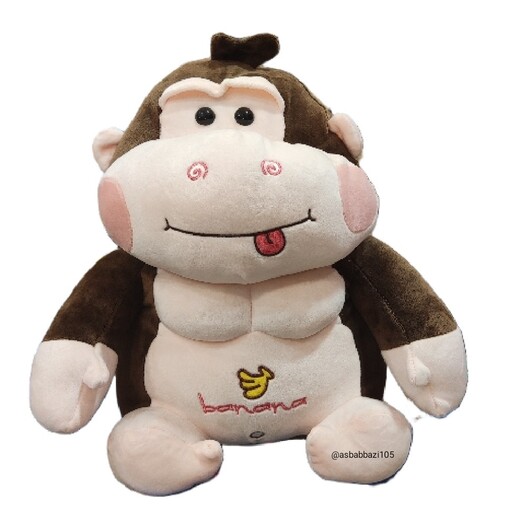 عروسک پولیشی میمون 38 سانتی نانو ضد حساسیت قابل شست و شو 