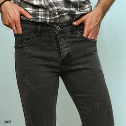 شلوار لی سایز بزرگ راسته مردانه فول کش پارچه ترک در سایزبندی مختلف