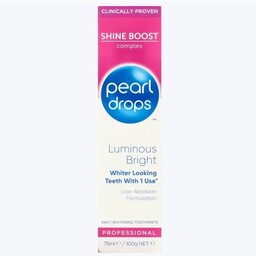 خمیر دندان حرفه ای پیرل دراپس Pearl drops مدل Luminous Bright