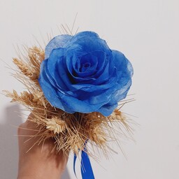 گل رز آبی با خوشه گندم