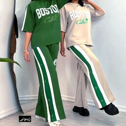 ست تیشرت شلوار زنانه boston فری سایز از36 تا 46
