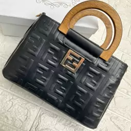 کیف زنانه دسته چوبی خارجی مارک fendi