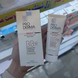 کرم BB صورت رنگ بژ روشن مناسب پوست های چرب با SPF40