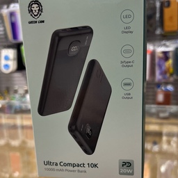پاوربانک گرین لیون Ultra Compact 10k 20w 10000MAh