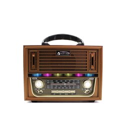 رادیو و اسپیکر بلوتوثی مدل KTF-1422 (قهوه ای رنگ)