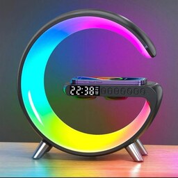 اسپیکر بلوتوثی و شارژر وایرلس قابل حمل طرح RGB مدل G شکل N69