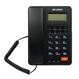 تلفن رومیزی  سیمی 8204 کالر ای دی - نو  رنگ مشکی