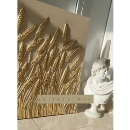 تابلو دکوراتیو برجسته طرح گندم زار  ابعاد این تابلو 70در 100 میباشد قابل سفارش در ابعاد دلخواه