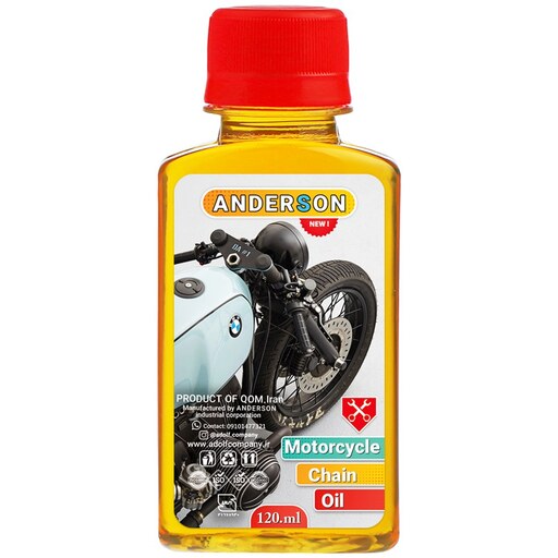 روغن زنجیر موتور سیکلت اندرسون مدل A69 حجم 120 میلی لیتر  Anderson motorcycle chain oil model A69 volume 120 ml