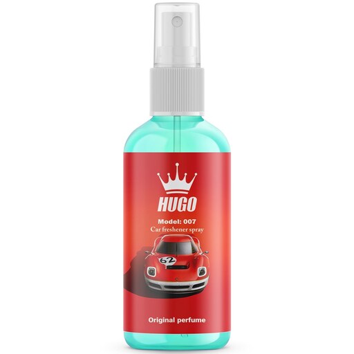 اسپری خوشبو کننده خودرو هوگو مدل B.007 حجم 50 میلی لیتر  Hugo model B.007 car air freshener spray volume 50 ml