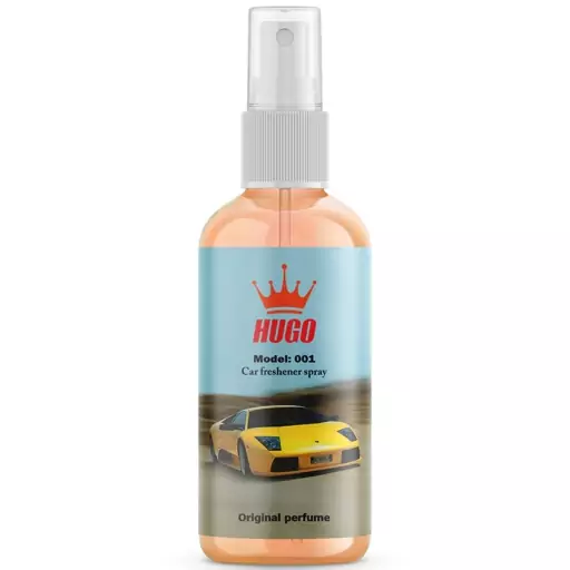 اسپری خوشبو کننده خودرو هوگو مدل 001 حجم 50 میلی لیتر  Hugo car air freshener spray model 001 volume 50 ml