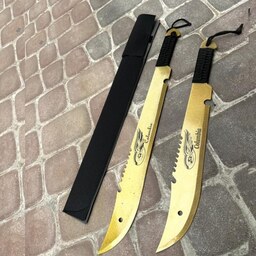 چاقوی سفری کلمبیا 60 سانتی تیغه طلایی با غلاف هدیه
