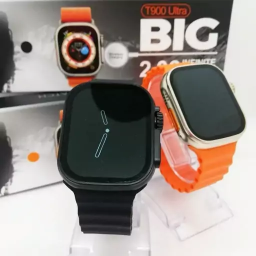 ساعت هوشمند اولترا طرح اپل واچ T900 ultra اورجینال hiwatch pro ، فول اسکرین و کیفیت اصلی  