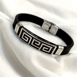 دستبندچرمی مردانه دستبند اسپرت طرح ورساچه محصول شماره 42