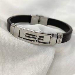دستبندچرمی مردانه دستبند اسپرت طرح صلیب محصول شماره 39