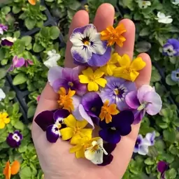 بذر گل بنفشه الوان viola tricolor