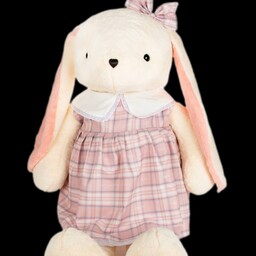 عروسک خرگوش لباسدار سایز 140 سانت خارجی 100درصد اورجینال قابل شستشو در دو طرح لباس سایز بزرگ