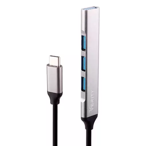 هاب چهار پورت وریتی Verity H410 T Type-C USB3