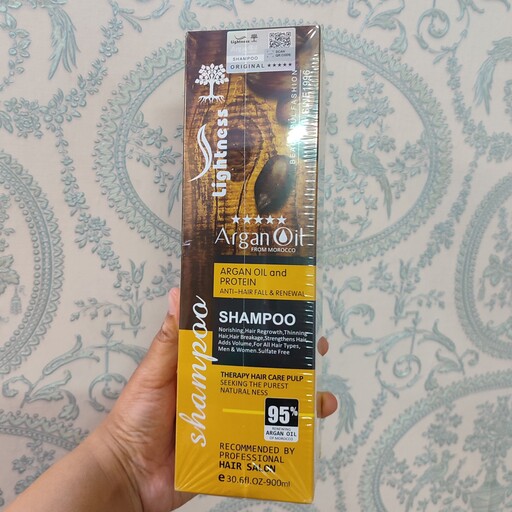 شامپو آرگان لایتنس بدون سولفات 900 میل اسلواکی lightness-argan-oil-shampoo