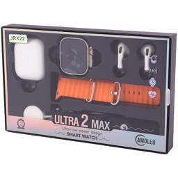 پکیج ساعت هوشمند و هندزفری بلوتوثی Ultra 2 Max JRX22