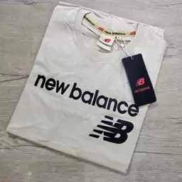 تیشرت مردانه اورجینال برند  NewBalanceسایزM رنگ کرم