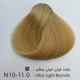 رنگ موی حرفه ای لیونل کالر بلوند خیلی خیلی روشن N10  11  10حجم 100 میل