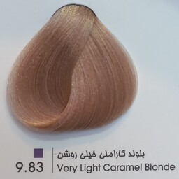 رنگ موی حرفه ای لیونل کالر بلوند کاراملی خیلی روشن 83  9حجم 100 میل