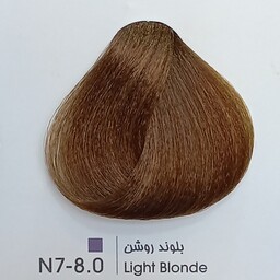 رنگ موی حرفه ای لیونل کالر  بلوند روشن N7  8  0 حجم 100 میل