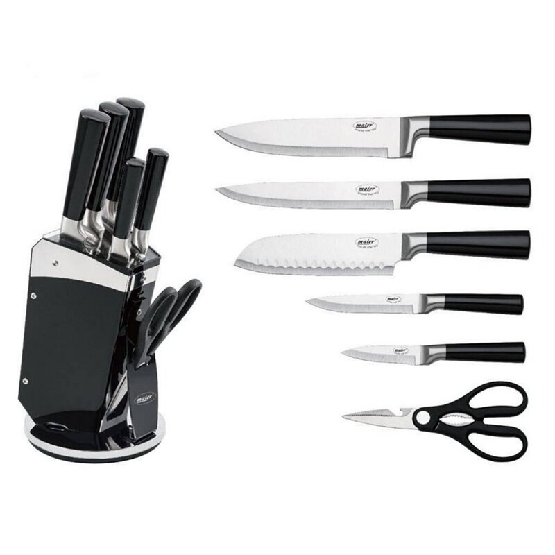 سرویس چاقوی آشپزخانه مایر 7پارچه مدل maier57 (ارسال رایگان)